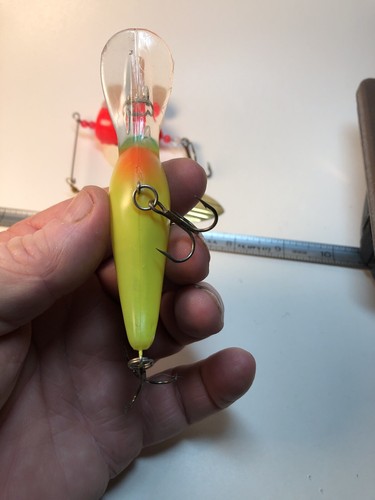 Vintage Lot H Buzz And Crank Bait Fishing Lures Spin-N-Glo Wordens - Picture 4 of 8