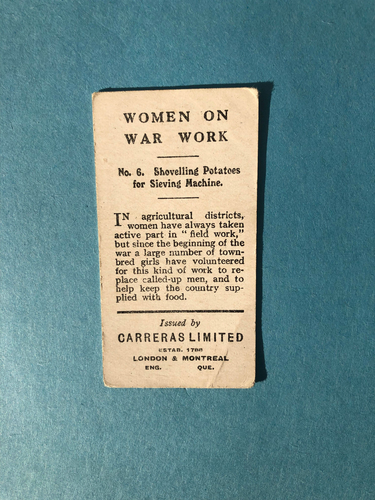 NO 6 CARRERAS WOMEN ON WAR WORK 1916 - Picture 2 of 2