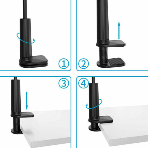 Flexible 360 Clip Mobile Cell Phone Holder Lazy Bed Desktop Bracket Mount Stand - Picture 12 of 20