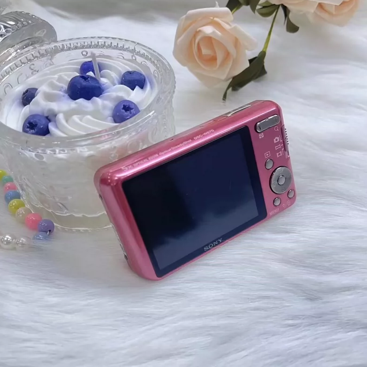 SONY Cyber Shot DSC-W570 Pink Digital Camera 16.1MP 5x zoom