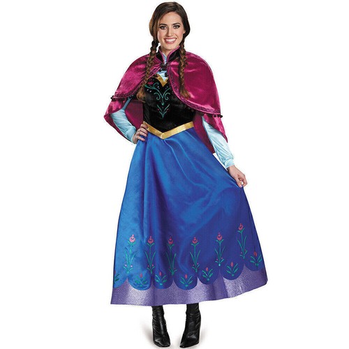 Bookweek Women Frozen Princess Elsa Anna Queen Adult Fancy Dress Costume Cosplay - Picture 12 of 12