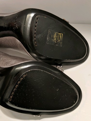 Sergio Rossi Metallic Silver Platform Pumps Made in Italy Sandals Womens Sz 38 - Picture 5 of 12