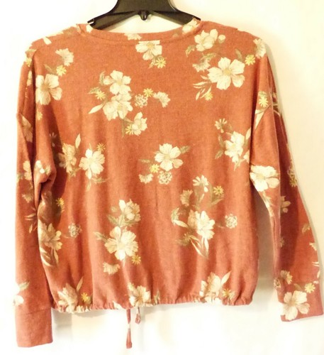 NWT Women's Moondance Pink Floral Print Pullover Blouse Large - Picture 3 of 4