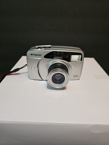 Silver Polaroid 35mm Film Camera Zoom 35-70mm Lens PZ2001 - Tested/ Works - Picture 8 of 11