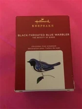 Hallmark Keepsake Ornament 2020 Black Throated Blue Warbler beauty of birds 16th
