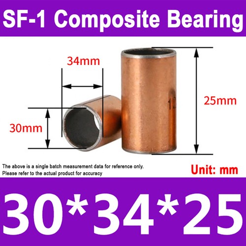 SF-1 ID 3mm to 55mm Self Lubricating Composite Bearing Bushing Sleeve Brand New - Bild 188 von 258
