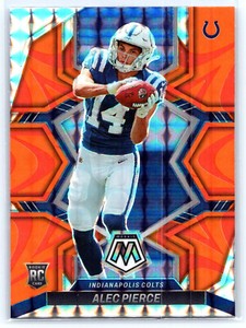 Alec Pierce 2022 Mosaic Reactive Orange Prizm #329 RC Rookie Colts