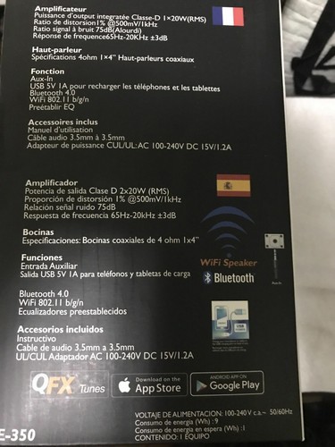 QFX - Elite Series E-350 Schubert Wireless Speaker for Streaming Music (1-Pac... - Picture 7 of 12