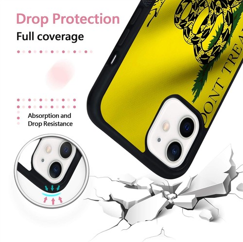 For iPhone 6 7 8 10 X 11 12 13 14 15 Smartcase New Gadsden Flag - Picture 24 of 25