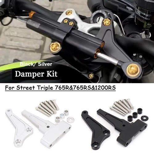 Steering Damper Bracket Stabilizer For Street Triple 765R 765RS 1200RS - Afbeelding 3 van 9