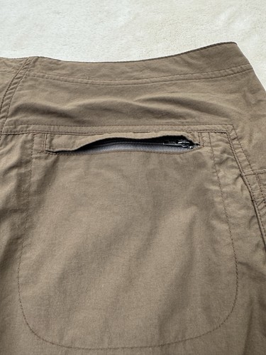 Mountain Hardwear Donna 6 Arroyo Cropped Capri Pantaloni Marrone Arrampicata Escursionismo - Foto 9 di 9
