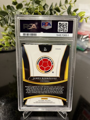 James Rodriguez 2017 Panini Select Multi - Color #80 Colombia Soccer PSA 8 - Bild 5 von 6