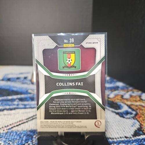 2022 Panini Prizm World Cup Qatar - Blue Prizm #39 Collins Fai /299 - Bild 2 von 3