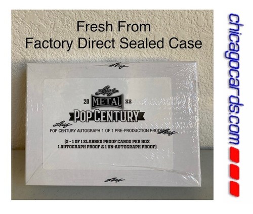 2022 Leaf Metal Pop Century 1/1 Pre-Production Proof Box 1 AUTO 1 Non-AUTO Cards - Picture 1 of 8