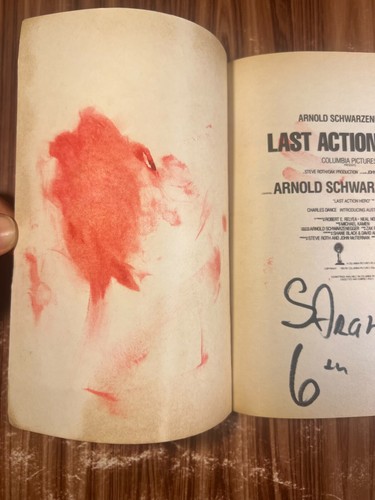 The Last Action Hero Robert Tine Paperback Book Movie Tie In 1993 Schwarzenegger - Picture 5 of 16