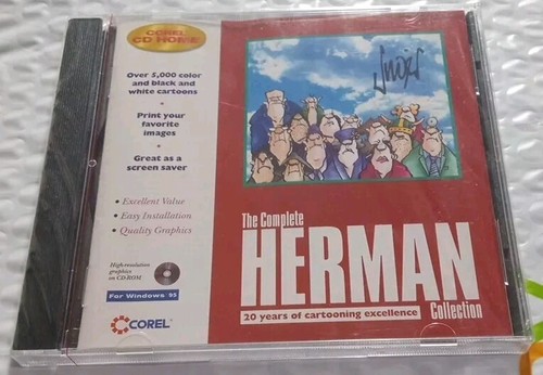 Vintage 1995 Complete Herman Collection PC CD-ROM Windows 95 Corel NEW SEALED