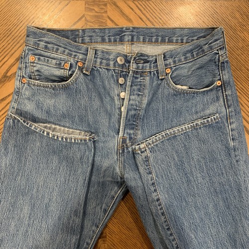 Levi's Men's 501 Original Fit Straight Leg Button Fly Jeans 33x32 - Picture 6 of 6