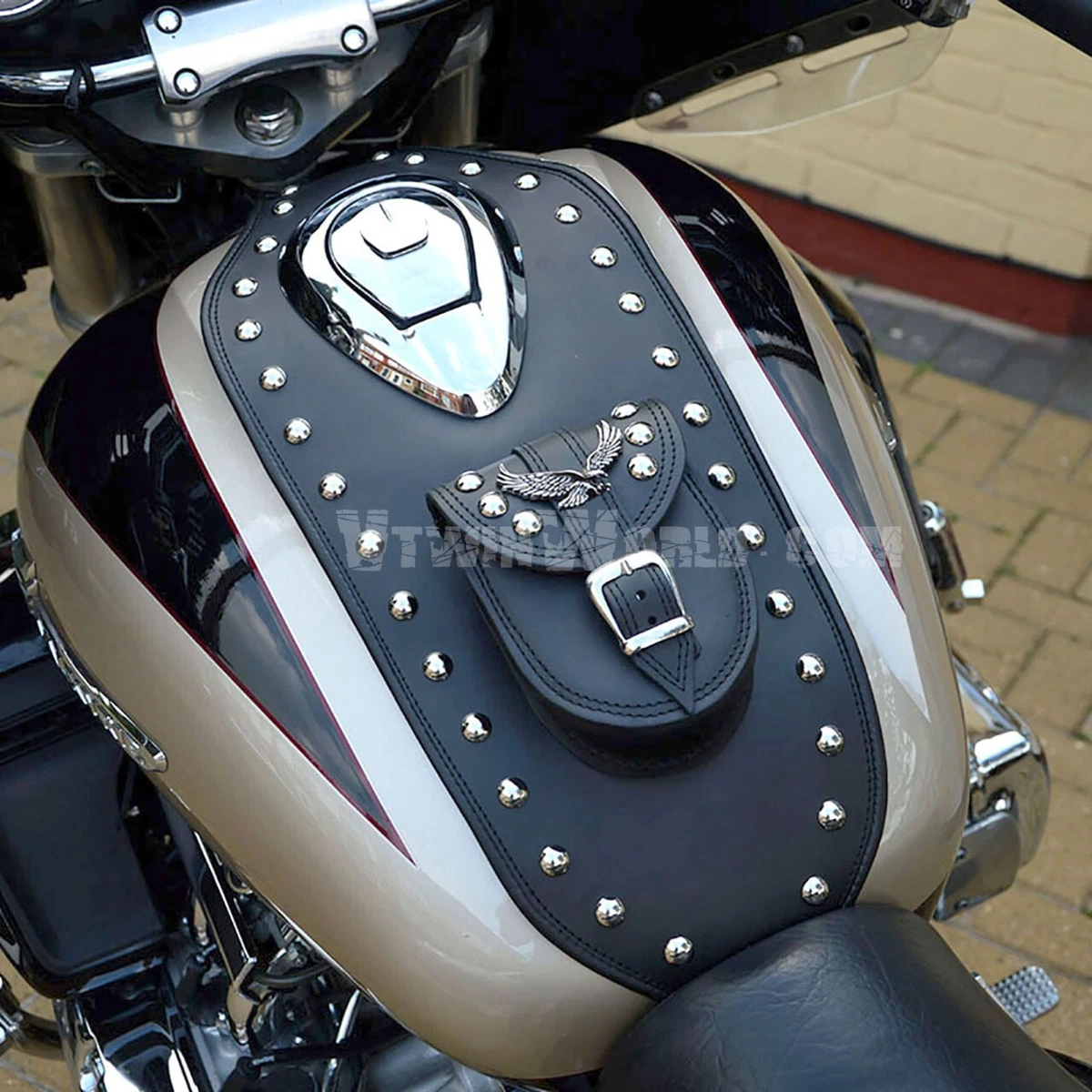 S HONDA VALKYRIE F6C GL 1500 C LEATHER TANK Cover Pad Panel Bib