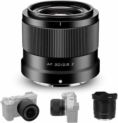 VILTROX AF 20mm F2.8 Wide-Angle Lens for Nikon Z-Mount Cameras Z5 Z6II Z7II Z9
