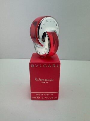 Omnia CORAL by Bvlgari Cute Splash Mini Travel Bottle 0.17 oz !! Made in Italy