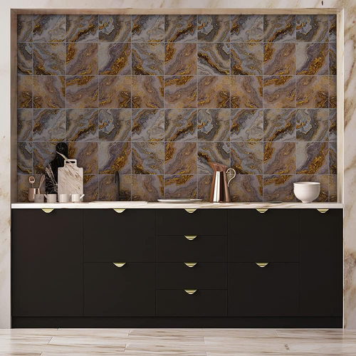 10Pcs Peel and Stick Kitchen Backsplash, Self-Adhesive Waterproof Tile Stickers, - Picture 7 of 12
