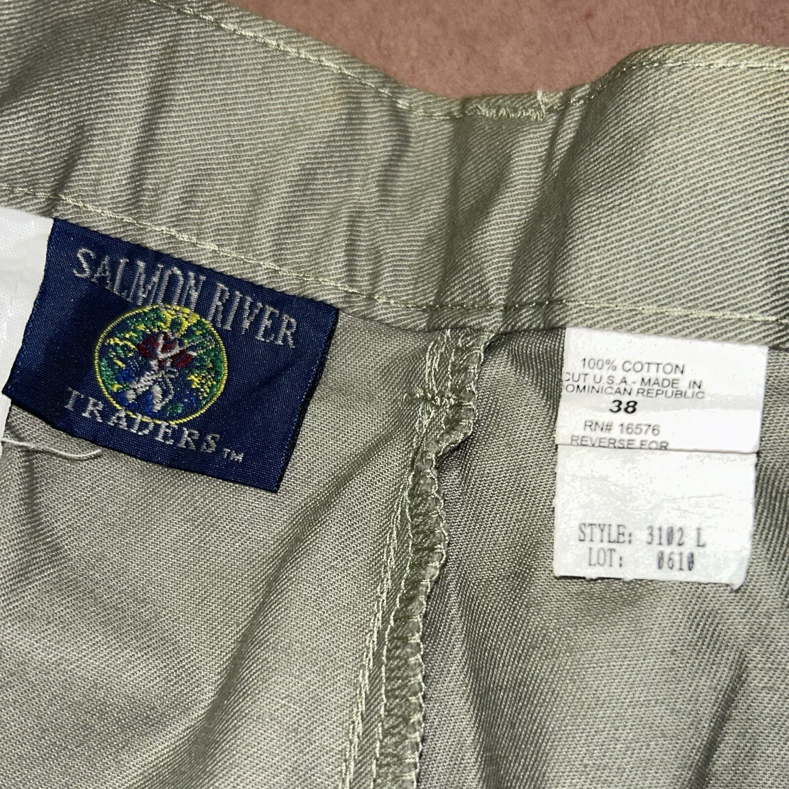 Pantaloncini vintage anni '90 Salomon River Traders Deadstock nuovi con etichette taglia 38