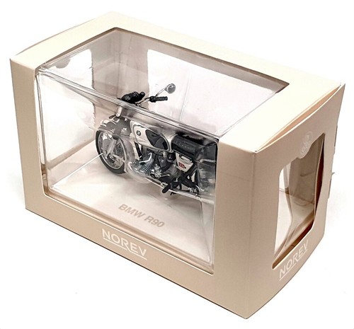 Norev 1/18 Scale 182036 - BMW R90 Motorcycle - White - Foto 5 di 5