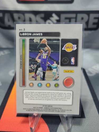 LeBron James 2021-22 Donruss Optic HOLO T-Minus 3 2 1 Insert #2 Lakers H28 - Picture 2 of 2