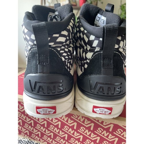 Vans Sneaker UltraRange EXO Hi GORE-TEX® MTE-2 Black Warped Check Men's 7 New - Picture 2 of 5
