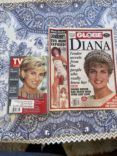 Princess Diana Magazine Lot of 9 New York Post, LIFE, PEOPLE, GLOBE,TV GUIDE - Picture 12 of 12