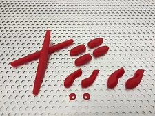 LINEGEAR Complete Replacement Rubber Set for Oakley Juliet - Red [JU-CRS-RD]