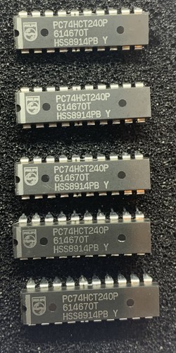5 x PC74HCT240P 74HC240P PHILIPS Oktalpuffer 20 Pin DIL DIP UK VERKÄUFER KOSTENLOS P + P - Bild 1 von 3