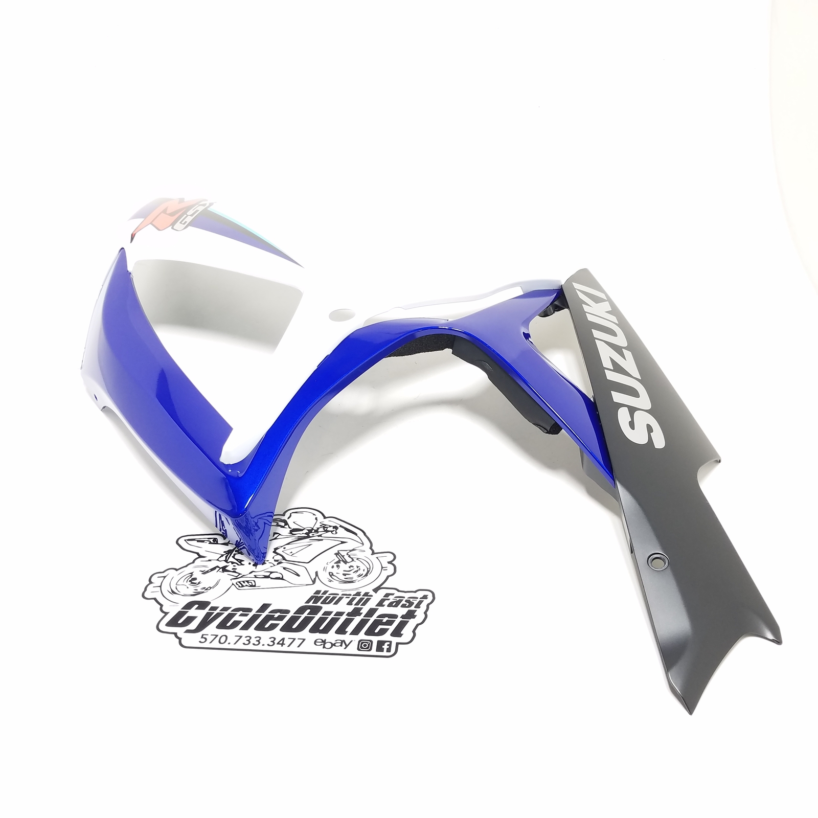 2006 2007 06-07 GSXR600 GSXR750 OEM RIGHT LOWER MID UPPER SIDE FAIRING COWL MINT image