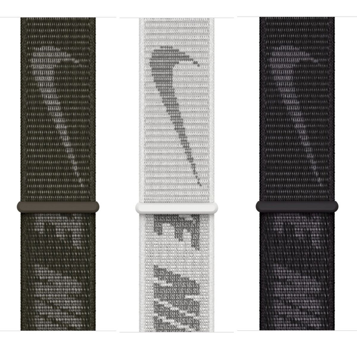 Genuine Apple Watch Nike Sport Loop Black White Khaki 49mm Genuine Apple Watch Nike Sport Loop Black White Khaki 49mm