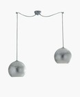 Artículos de iluminación de techo de interior de color plata 1-3 luces