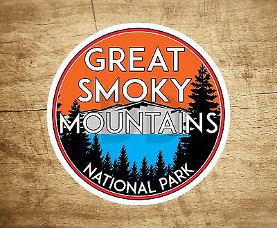 American Vinyl Round in The Smokies Sticker Hike Great Smoky Mountains National Park