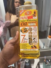 Victoria Super Colorful Papaya Oil Super Whitening Skin Firming Body Oil 1000ml