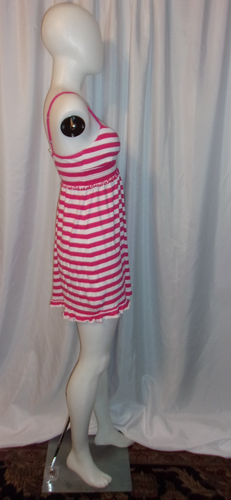 PINK Victoria's Secret Women's Pink & White Striped Dress SIZE S - Picture 3 of 4