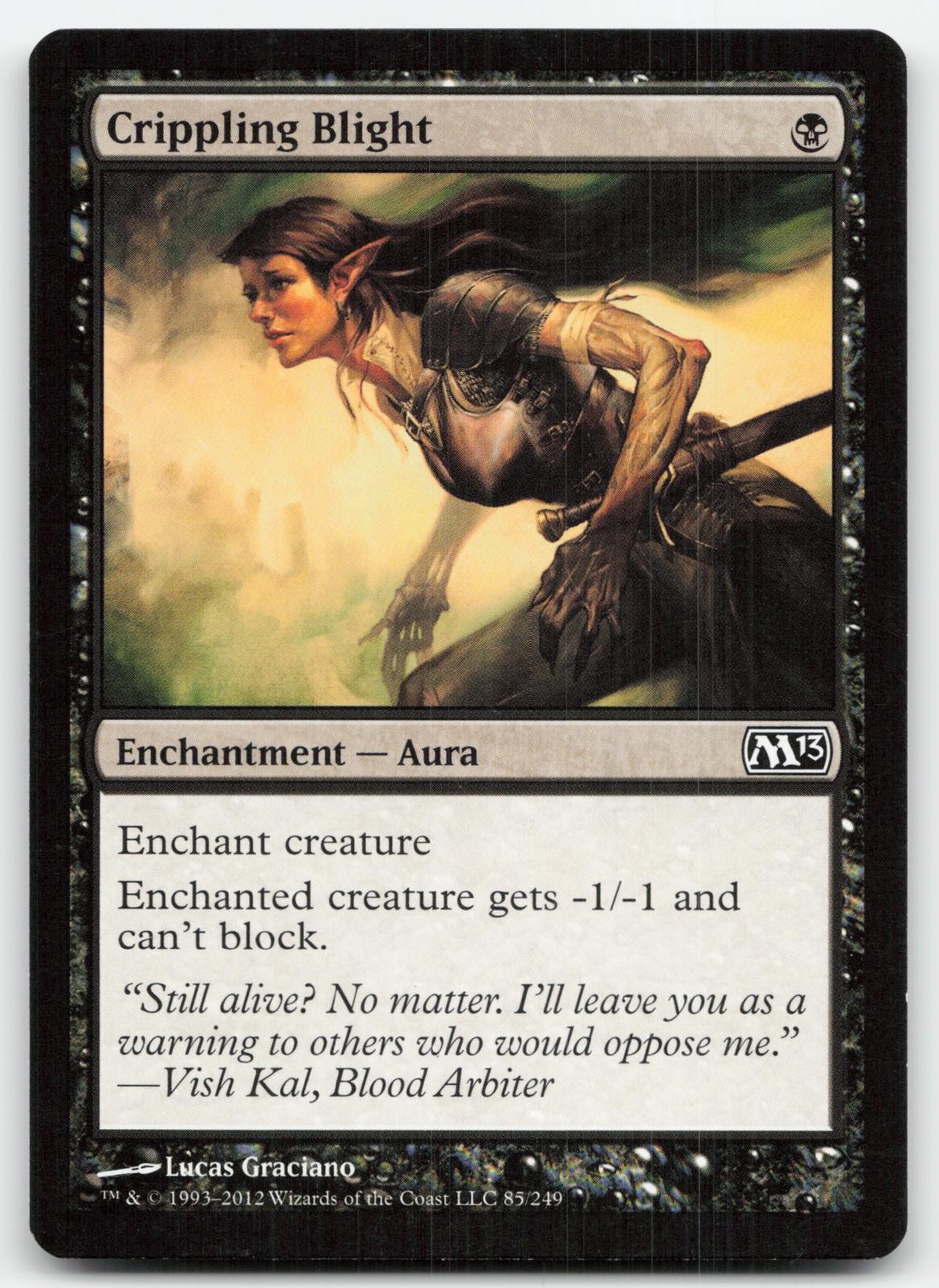 CRIPPLING BLIGHT - MAGIC 2013 (M13) - MAGIC: THE GATHERING
