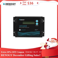 Renogy Voyager 20A 12V/24V PWM Waterproof Solar Charge Controller w/ LCD Display