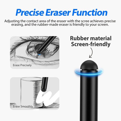 Radiergummi Stylus mit Palm Rejection Technologie zur Verwendung mit für Remark - Bild 6 von 7