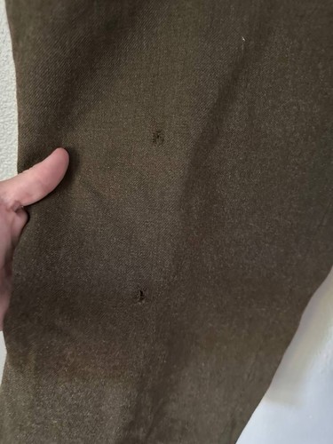 Vintage 50er Jahre Herren Militär Bomber Hose Wolle Größe 41 38 mit Fehler - Bild 3 von 10