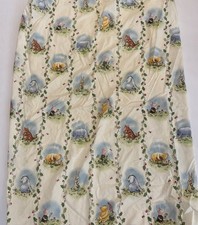 Vintage Classic Winnie-the -Pooh Crib Sheet Craft Fabric Small Tear On Side
