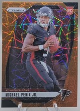 2024 Prizm MlCHAEL PENIX JR. Orange Lazer Rookie RC #378 Falcons