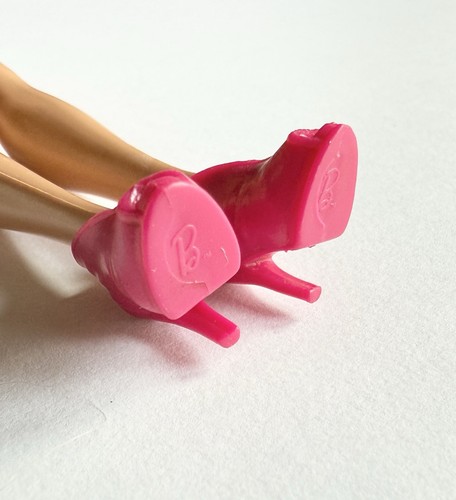 Barbie doll shoes hot pink Bootie Peep Toe High Heel Boot - Picture 5 of 5