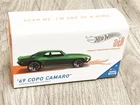 HOT WHEELS RED LINE 69 COPO CAMARO METALLIC GREEN MINT IN THE BOX ONE OF A KIND