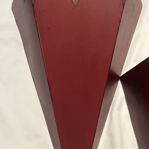 Two red southern living sconces shelving red French design original condition - Picture 3 of 8