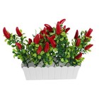  Simulated Pepper Fruit Potted Plant Chili Table Centerpiece Decor