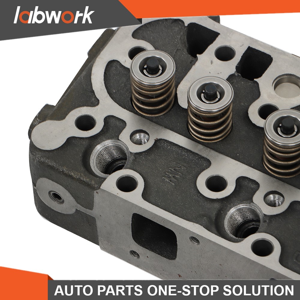 Labwork Complete Cylinder Head w/ Valves Full Gasket Set For Kubota D1005 Engine