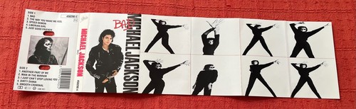 MICHAEL JACKSON - CASSETTE TAPE WITH PAPER LABELS - BAD - Picture 4 of 6